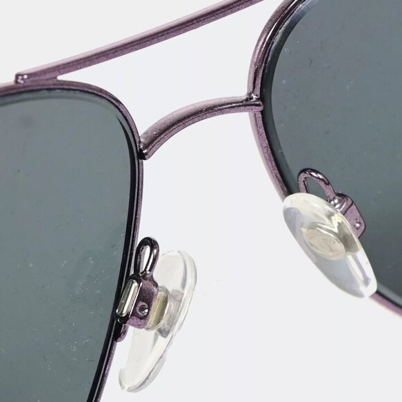 CHANEL CC Matelasse Sunglasses Eye Wear Metal Leather BK Purple main image 10